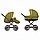 Детская коляска (2 в 1) Noordi Sun Classic "Оливковый" (короб+прогулка,кожаная ручка). Доставка бесплатная., фото 3