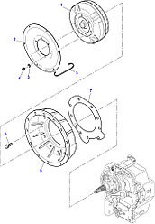 Коробка передач (КПП) KOMATSU WB97S/R-2