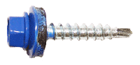 Саморез кровельный оцинкованный, по металлу, цветной Rall 5002