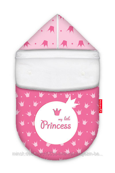 Кокон "LittlePrinces". Зима ( Овчина, Флис). Конверт для новорожденного на выписку.