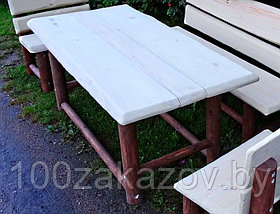 Стол деревянный для дачи. Садовый деревянный стол.