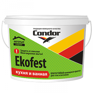 Краска для кухни и ванной Condor Ekofest 3,75кг