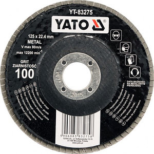 Круг лепестковый торцевой YATO 125мм-Р36