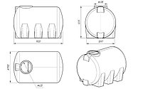 Емкость H 2000 литров ЭКОПРОМ, фото 3