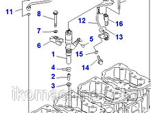 Форсунки  KOMATSU D65/85EX/PX-15