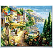 Картина по номерам Девушка с осликом (HB4050288) 40х50 см, фото 2