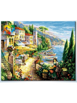 Картина по номерам Девушка с осликом (HB4050288) 40х50 см, фото 2