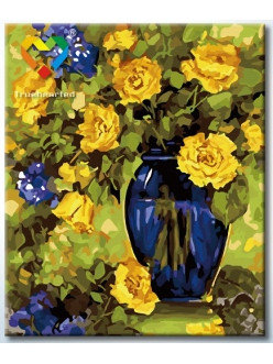 Картина по номерам Желто-синий натюрморт (HB5060004) 40х50 см, фото 2