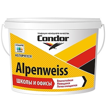 Краска интерьерная Condor Alpenweiss 7,5 кг - фото 1 - id-p46722992