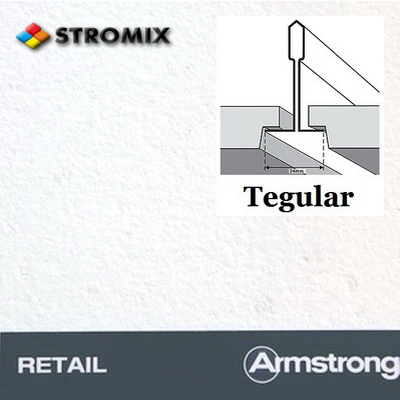 Плита Armstrong Retail Tegular с фаской 600х600 14 мм Германия