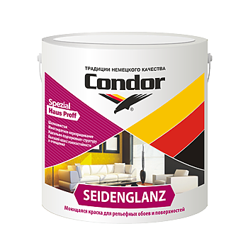 Краска для обоев Condor Seidenglanz 6 кг - фото 1 - id-p46726798