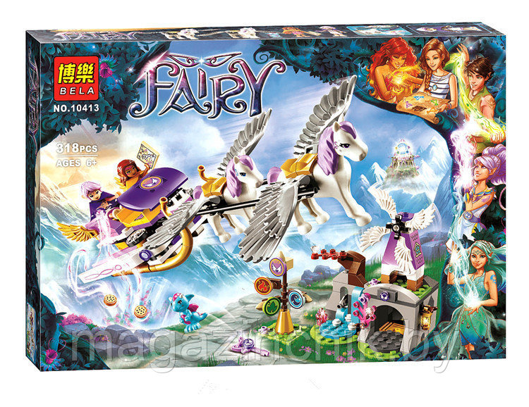 Конструктор Эльфы Elves Летающие сани Эйры 10413, 318 дет, аналог LEGO Elves 41077