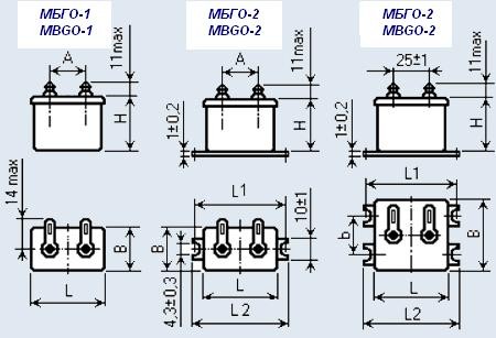 Конденсаторы металлобумажные высоковольтные импульсные МБГО-1, МБГО-2. - фото 2 - id-p1716793