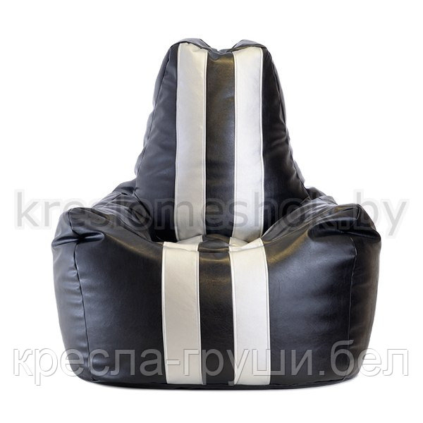 Кресло мешок Спортинг (черный с белым) - фото 1 - id-p45555456