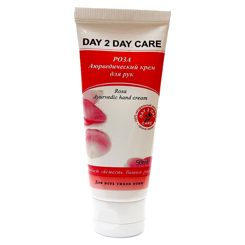 Аюрведический крем для рук Роза Day 2 Day Care, 50мл освежающий - фото 1 - id-p47296935