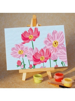Раскраска по номерам Весенние цветы (MA009) 10х15 см, фото 2