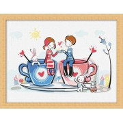Картина по номерам За любовь! (ME027) 30х40 см