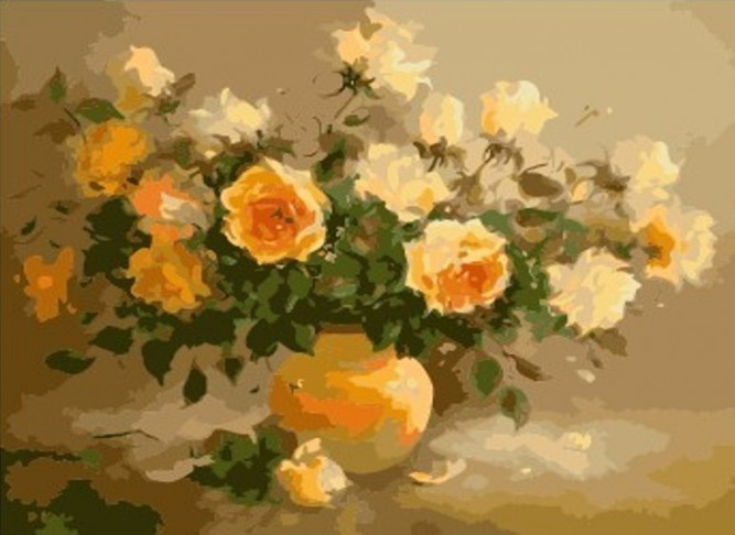 Картина по номерам Чайные розы (MG278) 40х50 см - фото 3 - id-p47324028