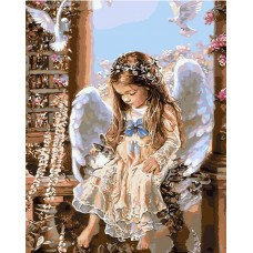 Картина по номерам Юный ангел (MG623) 40х50 см, фото 2