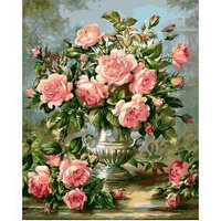 Картина по номерам Букет розовых роз (MG627) 40х50 см
