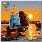 Картина по номерам В лучах заката (HB4040022) 40х40 см