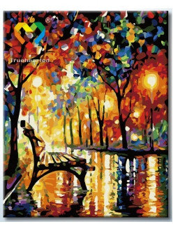 Картина по номерам При свете фонарей (HB4050120) 40х50 см, фото 2