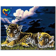 Картина по номерам Тигрята перед сном (HB4050026) 40х50 см, фото 2
