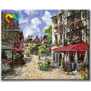 Картина по номерам Утренний город (HB4050150) 40х50 см, фото 2
