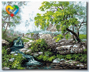 Картина по номерам Горная река (HB4050204) 40х50 см, фото 2