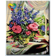 Картина по номерам Розово-люпиновый букет (HB4050286) 40х50 см, фото 2