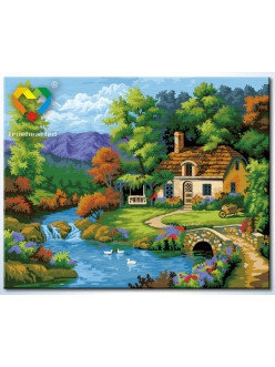Картина по номерам Уютный коттедж (HB4050293) 40х50 см, фото 2