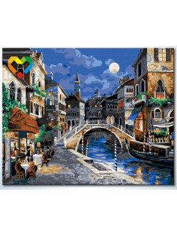 Картина по номерам Ночная Венеция (HB4050304) 40х50 см, фото 2