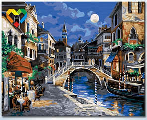 Картина по номерам Ночная Венеция (HB4050304) 40х50 см, фото 2