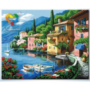 Картина по номерам Прибрежный город (HB4050309) 40х50 см, фото 2
