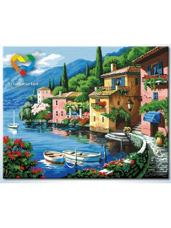 Картина по номерам Прибрежный город (HB4050309) 40х50 см, фото 2