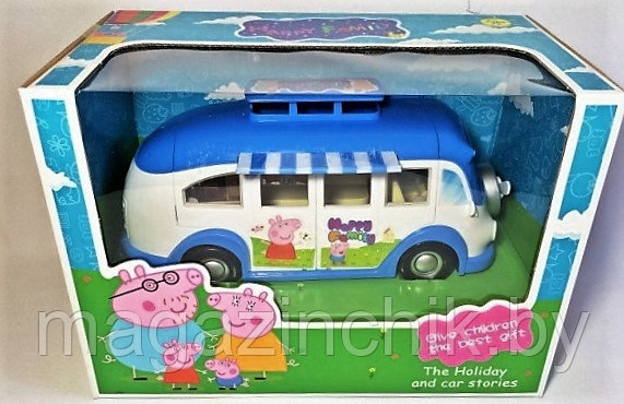 Игровой набор Автобус семьи Свинки Пеппы Peppa Pig, 4 фигурки купить в Минске - фото 3 - id-p47337178