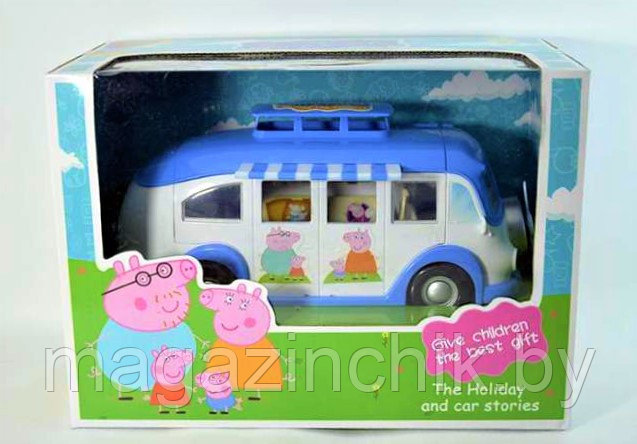 Игровой набор Автобус семьи Свинки Пеппы Peppa Pig, 4 фигурки купить в Минске - фото 4 - id-p47337178