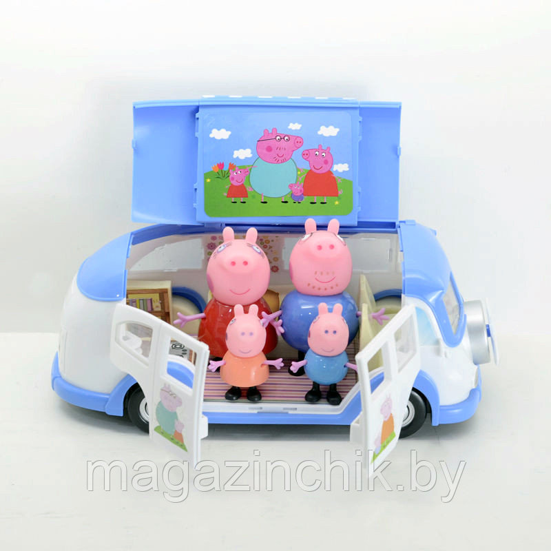 Игровой набор Автобус семьи Свинки Пеппы Peppa Pig, 4 фигурки купить в Минске - фото 2 - id-p47337178