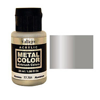 Краска Metal Color Алюминий (Aluminium), 32мл. V-77701 (Испания), фото 1