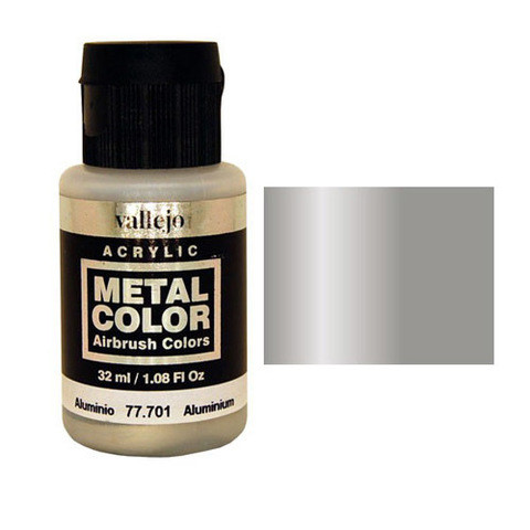 Краска Metal Color Алюминий (Aluminium), 32мл. V-77701 (Испания) - фото 1 - id-p40077229