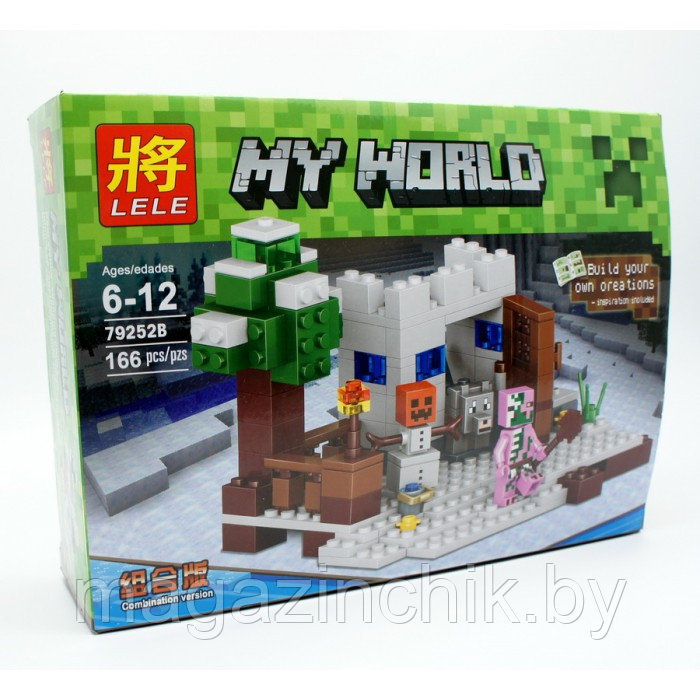 Конструктор Майнкрафт Minecraft Ферма 79252 B, 166 дет., 3 минифигурки, аналог Лего 