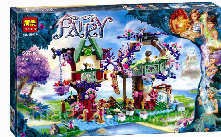 Конструктор Эльфы Elves Дерево Эльфов 10414, 507 дет, аналог LEGO Elves 41075