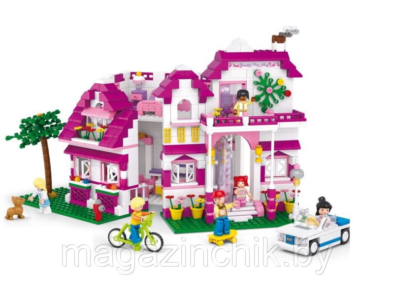 Конструктор M38-B0536 Sluban (Слубан) Большой загородный дом 726 деталей аналог Лего (LEGO) - фото 3 - id-p47411389