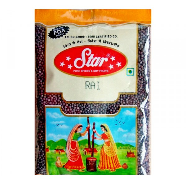 Семена черной горчицы (Star Mustard Seeds), 100г – полезная специя
