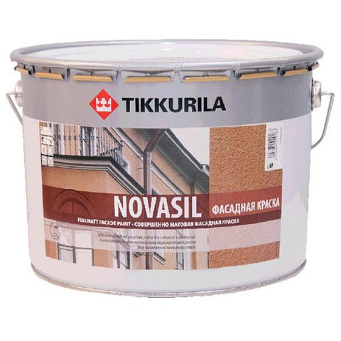 Краска фасадная Tikkurila Novasil 9 л (База А) - фото 1 - id-p47497439