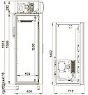 Холодильный шкаф DV110-S POLAIR (Полаир) -5 +5 1000 литров, фото 2