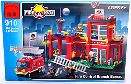 Конструктор брик "управление пожарного отделения",серия "пожарные спасатели",380 дет,арт.910