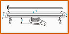Водоотводящий желоб Winkiel WDO-700-04-6601 Conti, под плитку, нержавейка, фото 3