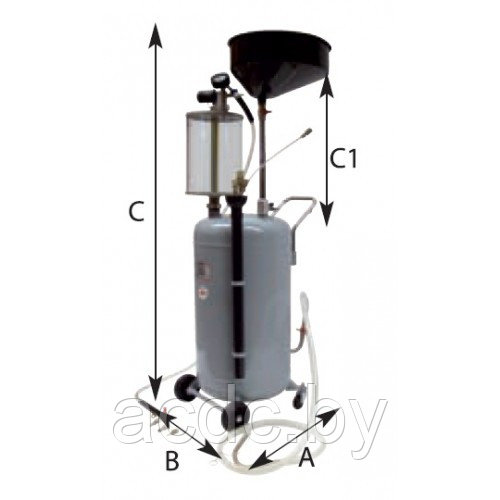 АРАС 1839.80 Установка для слива и откачки масла через щуп с воронкой и предкамерой - фото 2 - id-p9205947