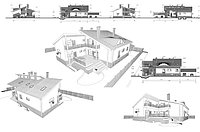 Эскизный проект дома для согласования.Очень быстро